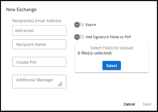 New Exchange Window